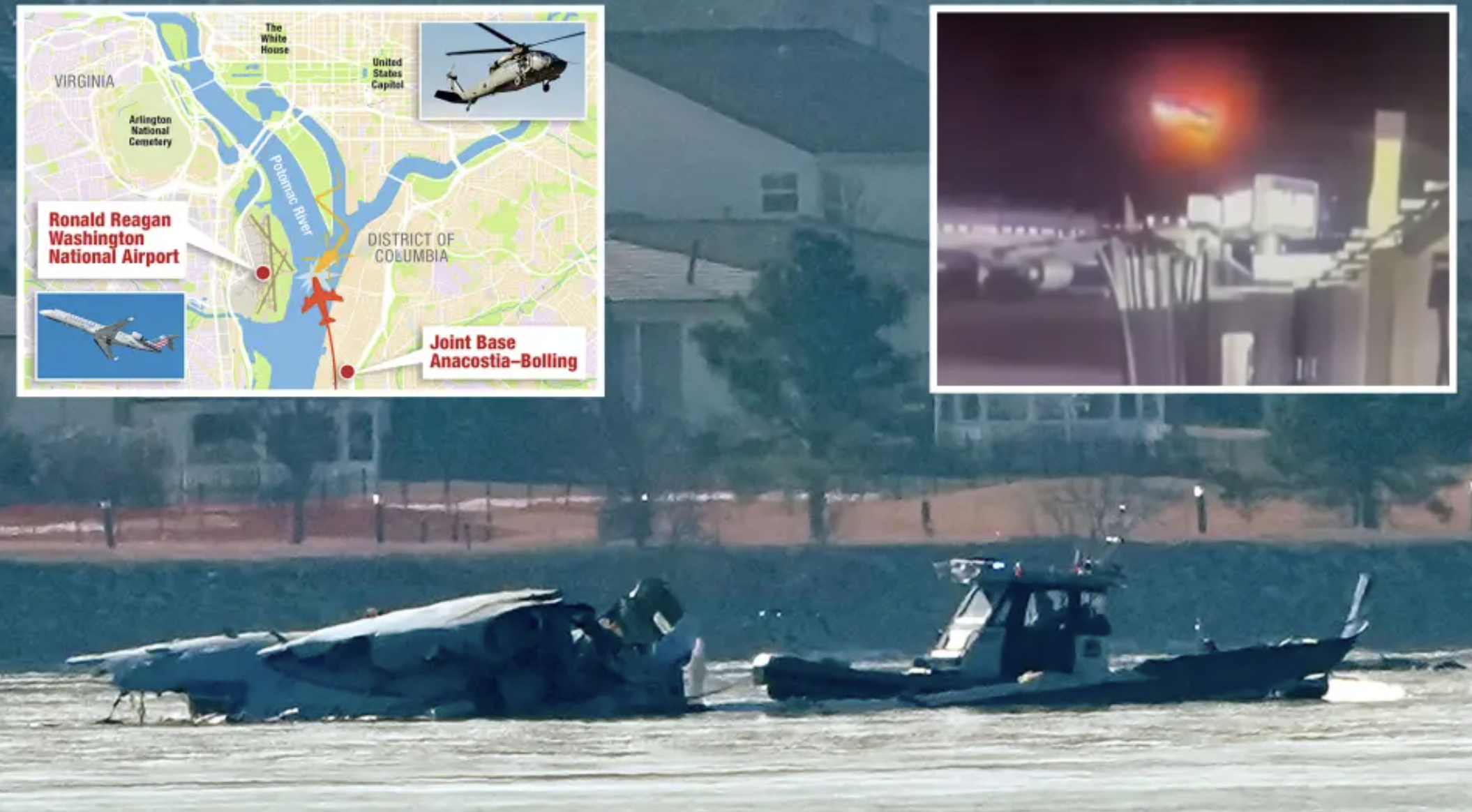 美国16年来最严重空难！美航与军直碰撞无人生还！30多具遗体打捞出水！世界冠军花滑夫妻遇难